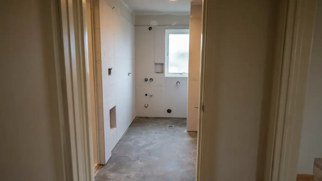 badrumsrenovering i bostad i sickla nacka